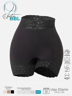Uplady6265 High-Waist Compression Shorts Shapewear for Tummy Control & Butt Lift